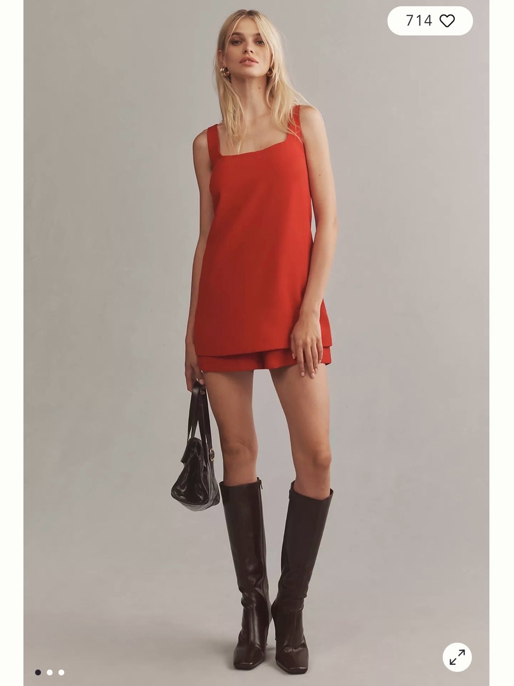 Maeve Sleeveless Square-Neck Romper